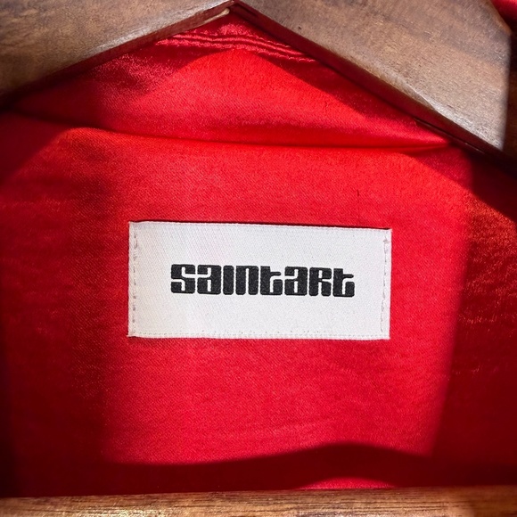 Size: XL Red Saint Art New York Suit Cropped Blazer New - Picture 2 of 8